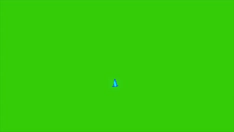 Animation-of-Water-Cartoon-on-Green-Background